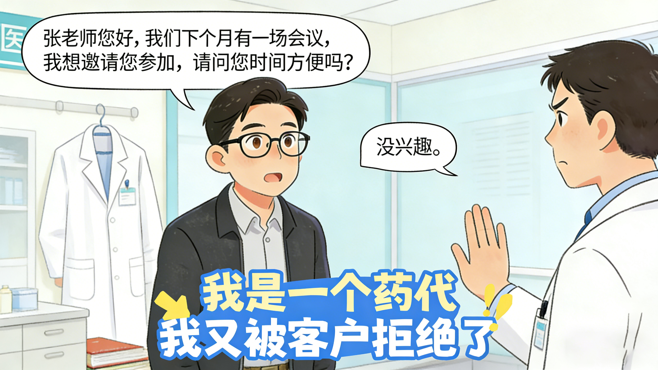 会议邀约 | 我是一个药代，我又被客户拒绝了